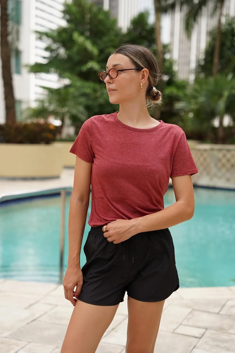 Zeagoo Womens 3 Pack T Shirts Basic Short Sleeve Tees